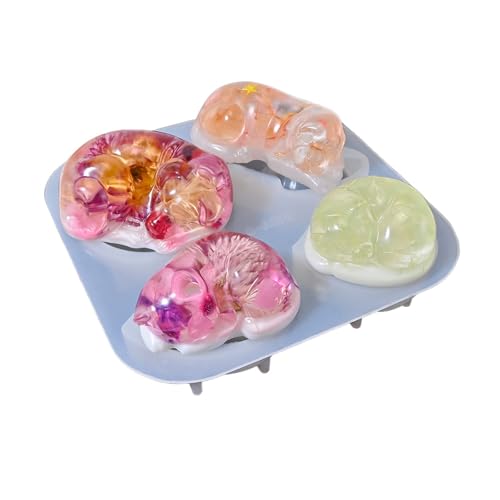 Silikonformen für Katzen und Hunde, Epoxidharz, Seife, Tierformen für Gipsdekoration, Harzform von YPREWY