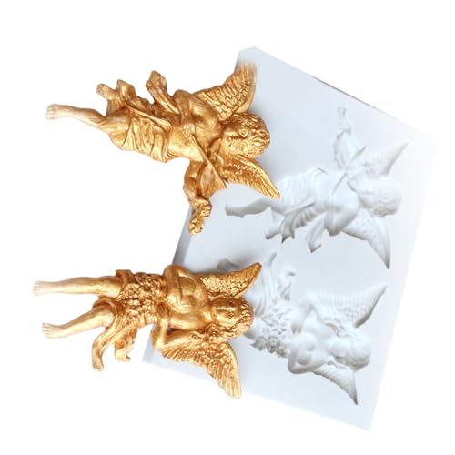 Silikonformen mit Engelfiguren, Kunstskulpturen für Seifen, Epoxidharz, Gips, Dekoration, Form zum Basteln von YPREWY