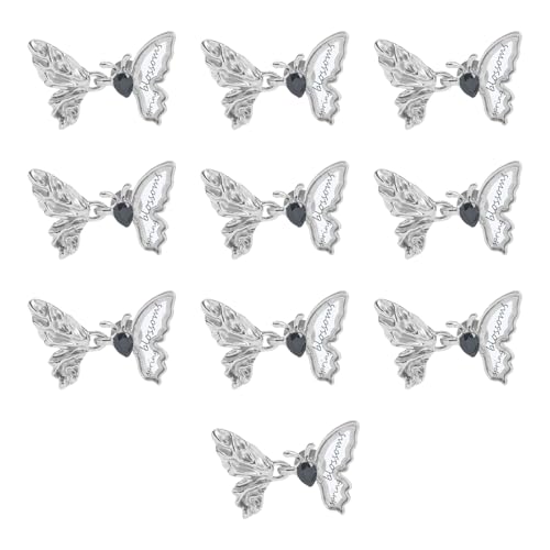 Taillenknopf, Legierung, Schmetterlingsform, verstellbare Nadel für Frauen und Mädchen, zum Festziehen der Taille, Jeans-Knopf, Ersatz von YPREWY