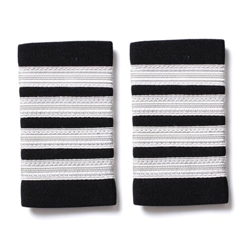 Uniform-Schulterabzeichen, Luftfahrtuniform, Epaulett, Flugbegleiter, Epaulett für Persönlichkeitspatches, 2 Stück von YPREWY