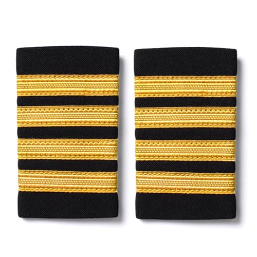 Uniform-Schulterabzeichen, Luftfahrtuniform, Epaulett, Flugbegleiter, Epaulett für Persönlichkeitspatches, 2 Stück von YPREWY