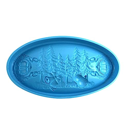Weihnachts-Silikonformen für Zuhause, geeignet für Teetassen, Untersetzer, Weihnachtsmann, Kekstablett, Schmuckhalter, Aschenbecher, Seifenschale von YPREWY