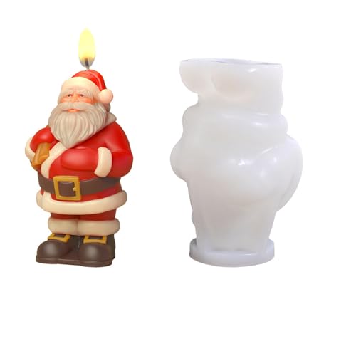 Weihnachtsmann-Formen, handgefertigte Gießformen, Weihnachts-Silikonformen, Epoxidharz, Gips, Silikon, Weihnachten, Weihnachtsmann, Gießen, Backen von YPREWY