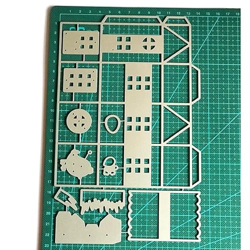 YPREWY 3D-Kükenhaus-Metall-Stanzschablone, Scrapbooking, Album, Papierkarte, Vorlage, Prägung, Handwerk von YPREWY