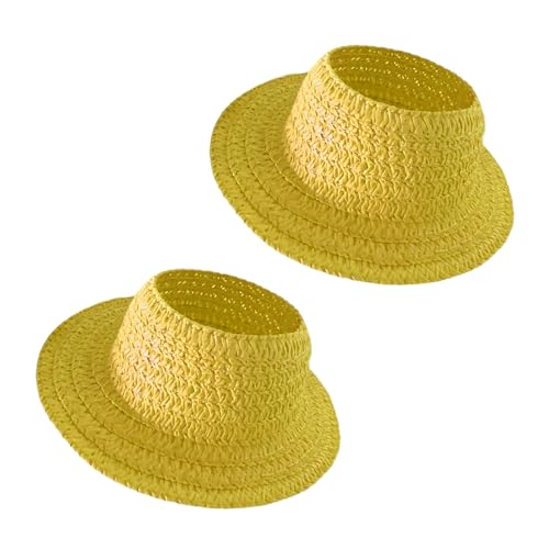 YPREWY Farbenfroher Puppenkleid-Hut mit leerem Oberteil, für Miniatur-Strohpartys, Spielzeugzubehör, Basteln, dekorativer Papier-Sonnenhut YPREWY Farbenfroher Puppenkleid-Hut mit leerem Oberteil, für Miniatur-Strohpartys, Spielzeugzubehör, Basteln, dekorativer Papier-Sonnenhut von YPREWY