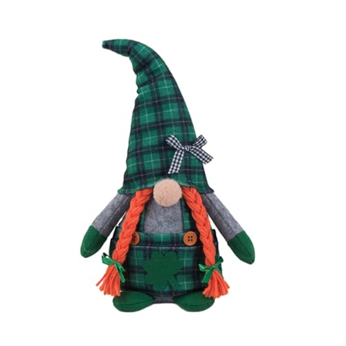 YPREWY Frühlingswichtel, Patrick's Day, gesichtslose Puppe, Urlaub, Heimdekoration, Plüsch, handgefertigt, schwedische Tomtes, Zwerge für Bauernhaus von YPREWY
