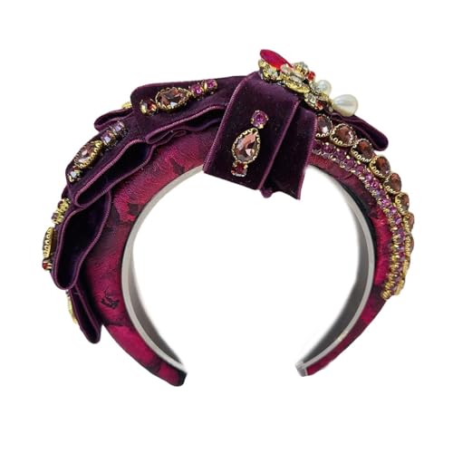 YPREWY Haarreif mit Schleife, Foto-Requisiten, lustiges Stirnband, Party, Blingbling, Karaoke-Party, Haarreif, Schmucksteine, Kopfbedeckung für die Bühne YPREWY Haarreif mit Schleife, Foto-Requisiten, lustiges Stirnband, Party, Blingbling, Karaoke-Party, Haarreif, Schmucksteine, Kopfbedeckung für die Bühne von YPREWY
