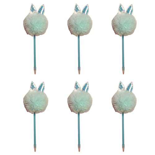 YPREWY Kreativer Kugelschreiber, Plüsch-Kugelschreiber, Weihnachtsstrumpffüller für Kinder, Jungen, Mädchen, Weihnachten, Party, Gastgeschenk, 6 Stück von YPREWY