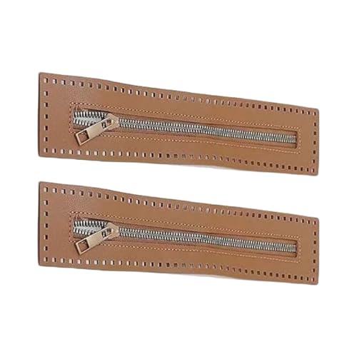 YPREWY Leder-Näh-Reißverschlüsse, Metallschieber, Taschen, Geldbörsen, Reißverschlüsse zum Nähen, Basteln, Kleidung, Taschen, Zubehör, 2 Stück YPREWY Leder-Näh-Reißverschlüsse, Metallschieber, Taschen, Geldbörsen, Reißverschlüsse zum Nähen, Basteln, Kleidung, Taschen, Zubehör, 2 Stück von YPREWY