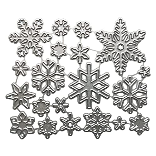YPREWY Metall-Stanzschablone, Motiv: Schneeflocken, für Scrapbooking, Alben, Papier, Karten, Präge, Handwerk von YPREWY