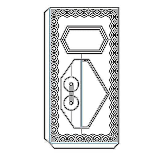 YPREWY Metall-Stanzschablone für Umschläge, Scrapbooking, Alben, Papierkarten, Vorlage, Prägung, Dekoration YPREWY Metall-Stanzschablone für Umschläge, Scrapbooking, Alben, Papierkarten, Vorlage, Prägung, Dekoration von YPREWY
