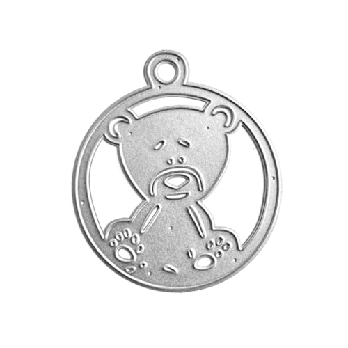 YPREWY Metall-Stanzschablone für Weihnachtsanhänger, zum Basteln, Karbonstahl, Prägeschablone, Scrapbooking, für Karten von YPREWY