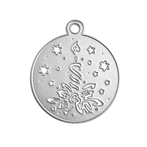 YPREWY Metall-Stanzschablone für Weihnachtsanhänger, zum Basteln, Karbonstahl, Prägeschablone, Scrapbooking, für Karten von YPREWY