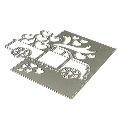 YPREWY Metall-Stanzschablone in Herzform, für Scrapbooking, Alben, Papier, Karten, Prägung von YPREWY