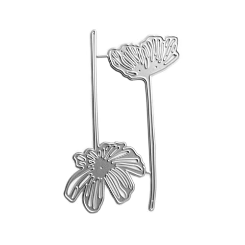 YPREWY Metall-Stanzschablone mit Blättern und Blumen, zum Basteln, Karbonstahl, Prägeschablone, Schablone, Scrapbooking für Karten von YPREWY