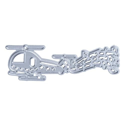 YPREWY Metall-Stanzschablone mit Hubschrauber-Motiv, Karbonstahl, Prägeschablone, Schablone, Scrapbooking, für Karten YPREWY Metall-Stanzschablone mit Hubschrauber-Motiv, Karbonstahl, Prägeschablone, Schablone, Scrapbooking, für Karten von YPREWY