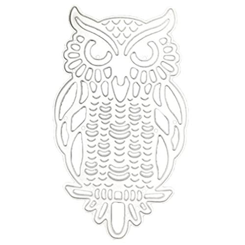 YPREWY Metall-Stanzschablone mit Tier-Eule, Karbonstahl, Prägeschablone, Scrapbooking, für Karten-Stanzform von YPREWY