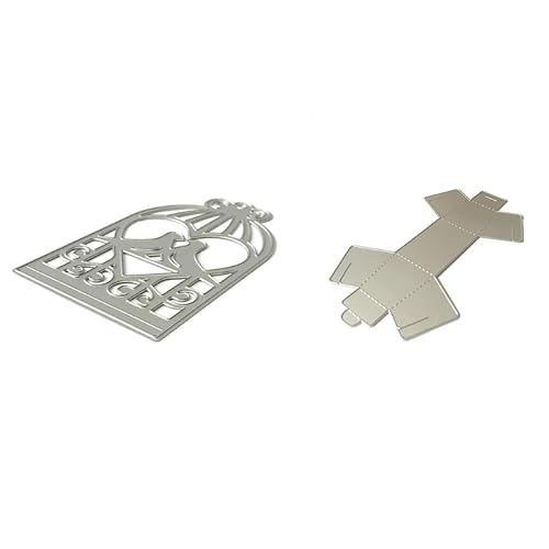 YPREWY Metall-Stanzschablone mit Vogelkäfig-Motiv, Schablone, Scrapbooking, Album, Stempel, Papier, Karten, Prägung, Dekoration YPREWY Metall-Stanzschablone mit Vogelkäfig-Motiv, Schablone, Scrapbooking, Album, Stempel, Papier, Karten, Prägung, Dekoration von YPREWY