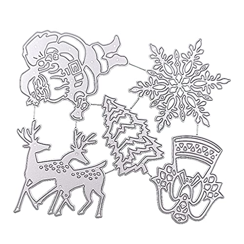 YPREWY Metall-Stanzschablone mit Weihnachtsbaum, für Scrapbooking, Alben, Papierkarten, Vorlage, Prägung, Dekoration von YPREWY
