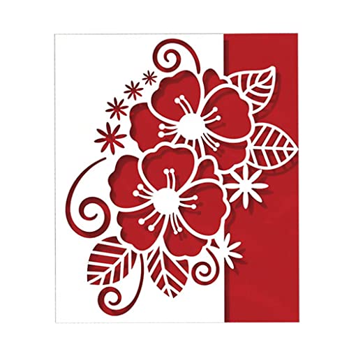 YPREWY Metall-Stanzschablone mit Weihnachtsblumen-Motiv, Scrapbooking, Album, Papier, Karte, Vorlage, Prägung, Handwerk von YPREWY