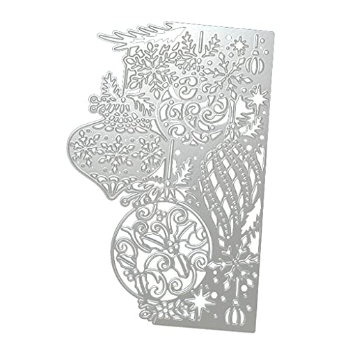 YPREWY Metall-Stanzschablone mit Weihnachtsschneeflocken-Motiv, Scrapbooking, Album, Papier, Karte, Vorlage, Prägung, Handwerk von YPREWY