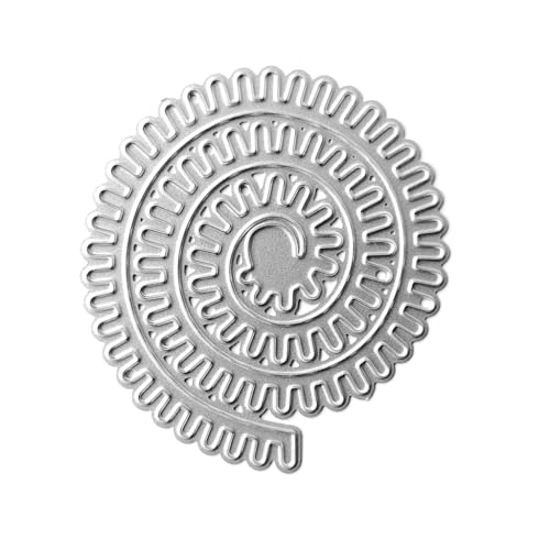 YPREWY Metall-Stanzschablone mit gelockten Blumen, zum Basteln, Karbonstahl, Prägeschablone, Schablone, Scrapbooking, für Karten von YPREWY