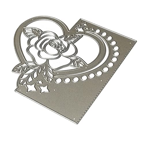 YPREWY Metall-Stanzschablone zum Valentinstag, Herzform, Blumen, Scrapbooking, Album, Papier, Karte, Vorlage, Prägung, Handwerk YPREWY Metall-Stanzschablone zum Valentinstag, Herzform, Blumen, Scrapbooking, Album, Papier, Karte, Vorlage, Prägung, Handwerk von YPREWY