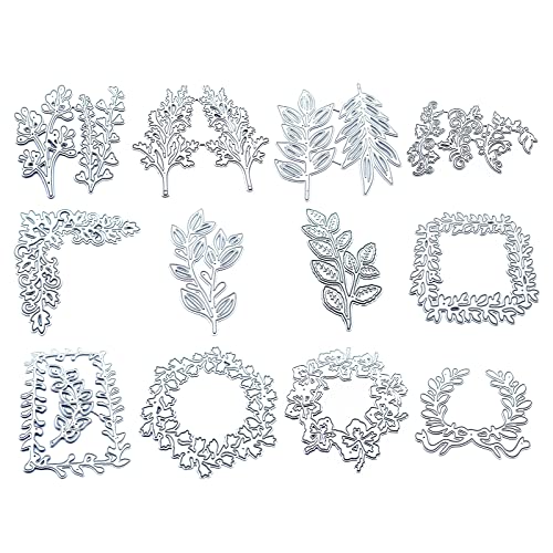 YPREWY Metall-Stanzschablonen-Set mit Blumenblättern, Prägeschablone, Scrapbooking, Grußkarten, 13 Stück YPREWY Metall-Stanzschablonen-Set mit Blumenblättern, Prägeschablone, Scrapbooking, Grußkarten, 13 Stück von YPREWY