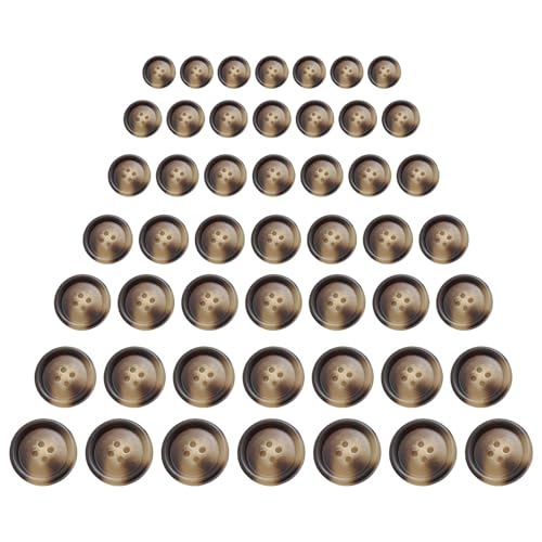 YPREWY Runde Knöpfe mit 4 Löchern, für Hemden, Mantel, Nähharz, für Nähprojekte, 70 Stück von YPREWY