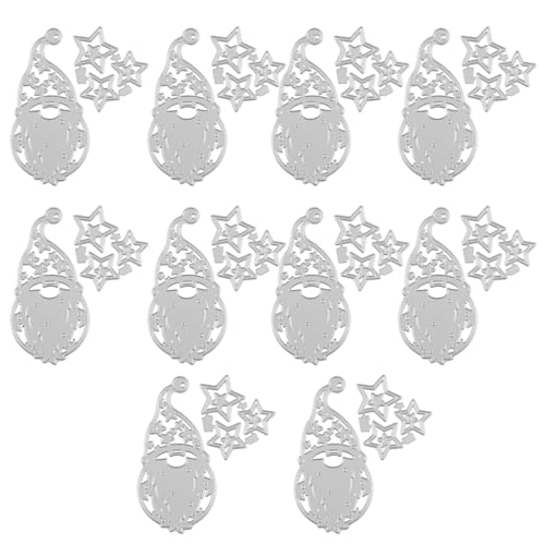 YPREWY Stanzschablonen mit Tierwolf, Rabiits, Weihnachtsmotiv, Schablonen, Blumenblatt, Prägeschablonen für Scrapbooking, 10 Stück YPREWY Stanzschablonen mit Tierwolf, Rabiits, Weihnachtsmotiv, Schablonen, Blumenblatt, Prägeschablonen für Scrapbooking, 10 Stück von YPREWY