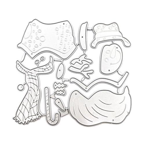YPREWY Weihnachts-Serie, Stanzschablonen, Weihnachtsschlitten, Metall-Stanzformen für Alben, Scrapbooking, Dekorationen von YPREWY