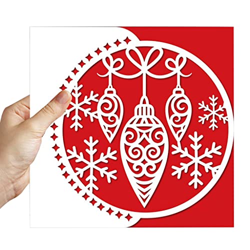 YPREWY Weihnachts-Tannenzapfen, Metall-Stanzschablone, Scrapbooking, Album, Papier, Karte, Vorlage, Prägung, Handwerk von YPREWY