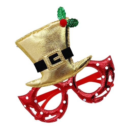 YPREWY Weihnachtsbrille, ausgefallene Neujahrsparty-Brillen, Foto-Requisiten, Feier, Party, Neujahrsparty-Dekorationen von YPREWY