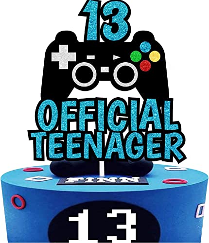 Offizieller Tortenaufsatz für Teenager zum 13. Geburtstag, Glitzer-Spiel-Thema, Kuchendekoration für Kinder, Gaming-Geburtstag, Partygeschenke Offizieller Tortenaufsatz für Teenager zum 13. Geburtstag, Glitzer-Spiel-Thema, Kuchendekoration für Kinder, Gaming-Geburtstag, Partygeschenke von YQ-BEST