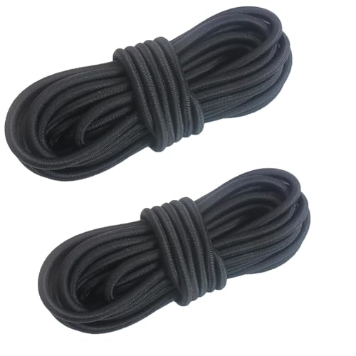 YQBFTC 2 Rollen Elastisch Faden,3 mm x 10 m Elastische Gummischnu,Gummizug,Gummiband für Armbänder,DIY-Schmuckherstellung,Wäscheleinen,Camping,Schaukeln,Anhänger,Schnürsenkel von YQBFTC