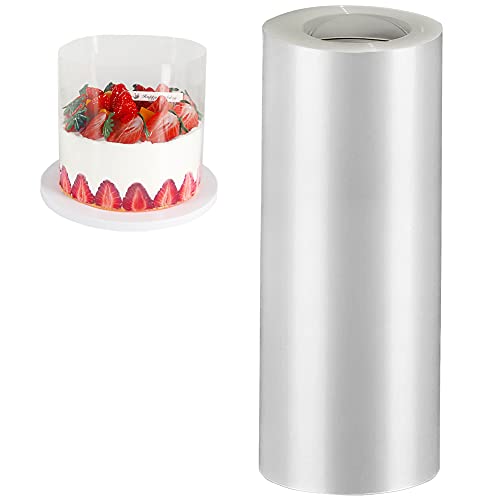YQL Acetat Folie 20cm x 10m, Klarer Kuchen Transparent Acetate Roll für Kuchen Schokoladenmousse Kuchen Crafting YQL Acetat Folie 20cm x 10m, Klarer Kuchen Transparent Acetate Roll für Kuchen Schokoladenmousse Kuchen Crafting von YQL
