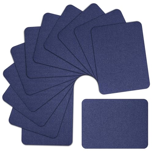 12 Stück marineblaue Stoff-Reparaturflicken 9,5 x 12,4 cm zum Aufbügeln von Jeans, Stoffflicken für Kleidungsreparatur und Dekoration 12 Stück marineblaue Stoff-Reparaturflicken 9,5 x 12,4 cm zum Aufbügeln von Jeans, Stoffflicken für Kleidungsreparatur und Dekoration von YQQYG