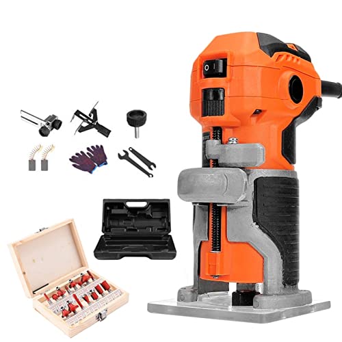YQVEOT Elektrische Oberfräse, 1280 W 6,35 mm Elektrischer Trimmer Holz Holzbearbeitung DIY Fräsen Stoßen Trimmen Maschine Holz Laminator Router Handschnitzmaschine YQVEOT Elektrische Oberfräse, 1280 W 6,35 mm Elektrischer Trimmer Holz Holzbearbeitung DIY Fräsen Stoßen Trimmen Maschine Holz Laminator Router Handschnitzmaschine von YQVEOT