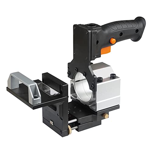 YQVEOT Elektrische Oberfräse, 2-in-1-Schlitzen, Verstellbarer Holzschneidemaschinenhalter, Elektro-Trimmerhalter, Halterung for 65 mm Schneidemaschine(A) von YQVEOT