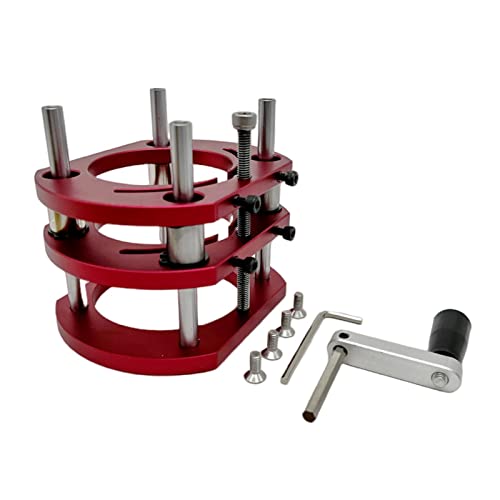 YQVEOT Elektrische Oberfräse, Holzbearbeitungs-Router-Hebesystem und Aluminium-Oberplatte for Motoren mit 65 mm Durchmesser, Werkbank, Trimmer, Graviermaschine, Heimwerkerwerkzeuge(Set-1) von YQVEOT
