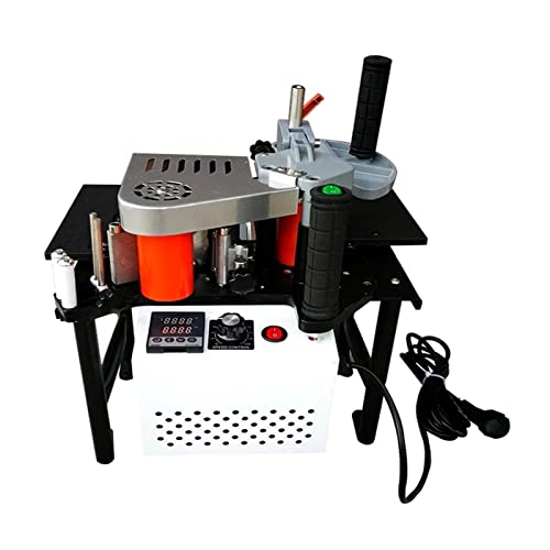 YQVEOT Elektrische Oberfräse, Manuelle Kantenanleimmaschine Automatische Doppelseitenklebung Tragbare Kantenanleimmaschine Holzbearbeitungs-Kantenanleimmaschine 220V 1200W(One Battery) von YQVEOT