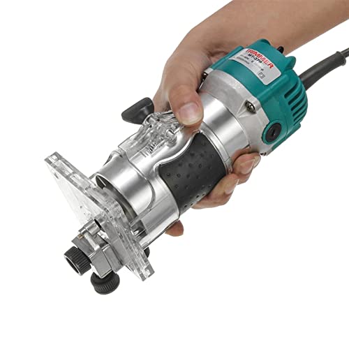 YQVEOT Elektrische Oberfräse, Multifunktionale Holzbearbeitung Elektrische Trimmmaschine Professionelle Holzfräsen Gravur Stoßmaschine Holzfräser YQVEOT Elektrische Oberfräse, Multifunktionale Holzbearbeitung Elektrische Trimmmaschine Professionelle Holzfräsen Gravur Stoßmaschine Holzfräser von YQVEOT