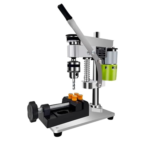 YQVEOT Tischbohrmaschine, Home Mini Mini Mini Tischbohrmaschine DIY Tisch Reparaturtisch Hochpräziser DC Bohrer mit Variabler Geschwindigkeit(Set1) von YQVEOT