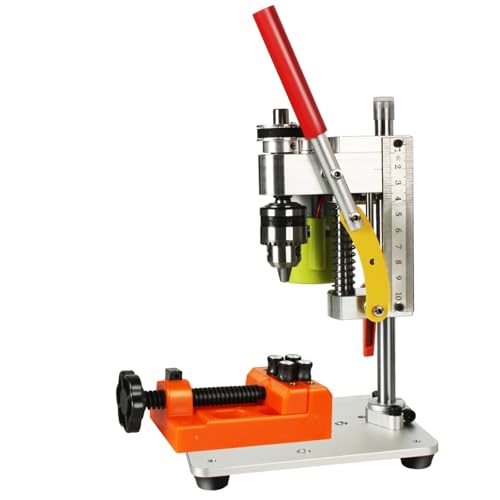YQVEOT Tischbohrmaschine, Multifunktionale Mini-Tischbohrmaschine, Fräsmaschine, 120 W, DIY, hochpräzise Bohrmaschine, Bohrfutter, Lochstanzmaschine(Update Package 3) von YQVEOT