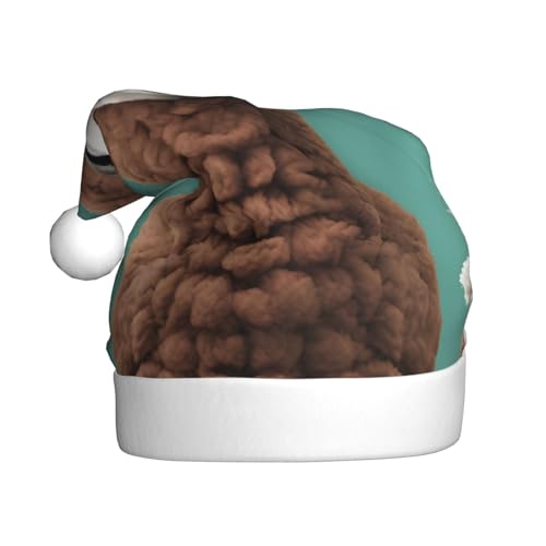 YQxwJL Alpaka-Lama-Druck, Weihnachtsdekoration, Mütze, Plüsch, Weihnachtsmannmützen für Weihnachten, Urlaub, Partyzubehör YQxwJL Alpaka-Lama-Druck, Weihnachtsdekoration, Mütze, Plüsch, Weihnachtsmannmützen für Weihnachten, Urlaub, Partyzubehör von YQxwJL