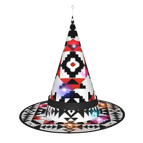 YQxwJL Dekorativer Kunstdruck, Halloween-Hexenkappe, LED-Licht, Zaubererhut, Hexenhüte, Dekoration, hängende schwebende Veranda-Hof-Dekoration YQxwJL Dekorativer Kunstdruck, Halloween-Hexenkappe, LED-Licht, Zaubererhut, Hexenhüte, Dekoration, hängende schwebende Veranda-Hof-Dekoration von YQxwJL