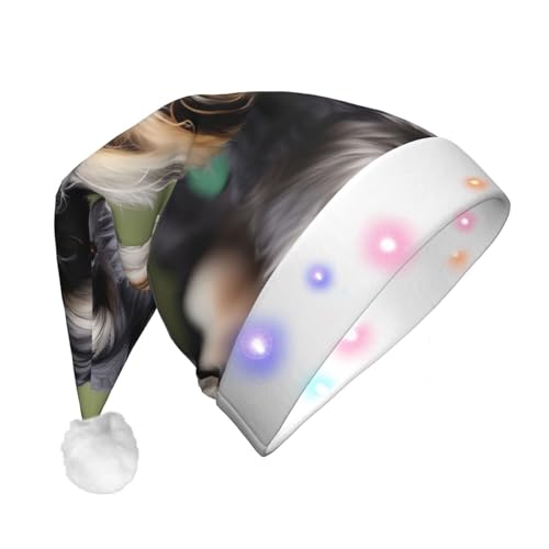 YQxwJL Entzückender Weihnachts-Partyhut mit Schnauzerprint, für Erwachsene, Damen, Herren YQxwJL Entzückender Weihnachts-Partyhut mit Schnauzerprint, für Erwachsene, Damen, Herren von YQxwJL
