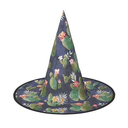 YQxwJL Hexenhut mit Aquarell-Kaktusdruck, Hexenhut, schwimmende Hexenhüte, für Halloween, Weihnachten, Party-Dekoration YQxwJL Hexenhut mit Aquarell-Kaktusdruck, Hexenhut, schwimmende Hexenhüte, für Halloween, Weihnachten, Party-Dekoration von YQxwJL