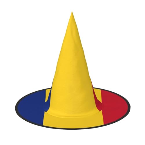 YQxwJL Hexenhut mit Flagge Rumäniens, Hexenhut, schwimmende Hexenhüte, für Halloween, Weihnachten, Party-Dekoration YQxwJL Hexenhut mit Flagge Rumäniens, Hexenhut, schwimmende Hexenhüte, für Halloween, Weihnachten, Party-Dekoration von YQxwJL