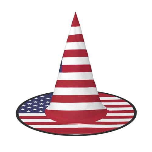 YQxwJL Hexenhut mit amerikanischer Flagge, zum Aufhängen, schwimmende Hexenhüte, für Halloween, Weihnachten, Party-Dekoration YQxwJL Hexenhut mit amerikanischer Flagge, zum Aufhängen, schwimmende Hexenhüte, für Halloween, Weihnachten, Party-Dekoration von YQxwJL